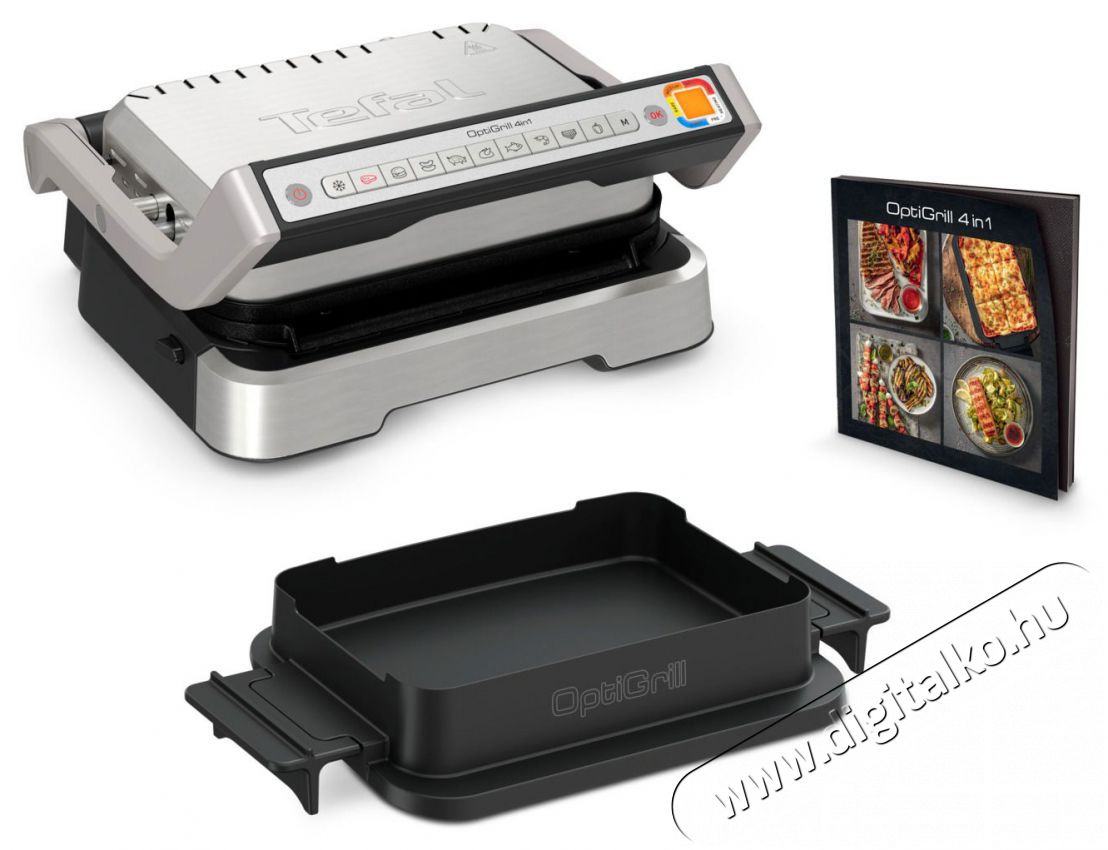 Tefal GC774D30 OptiGrill 4 az 1-ben tepsivel Konyhai term&eacute;kek - Konyhai kisg&eacute;p (s&uuml;t&eacute;s / főz&eacute;s / hűt&eacute;s / &eacute;telk&eacute;sz&iacute;t&eacute;s) - Kontakt grill s&uuml;tő / s&uuml;tőlap - 520879