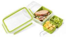 Tefal MasterSeal TO GO szögletes ebédtartó doboz 1.2 l, 3 belső tárolóval K3100412 Konyhai termékek - Edény - Ételtároló - 520919