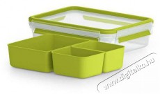 Tefal MasterSeal TO GO szögletes ebédtartó doboz 1.2 l, 3 belső tárolóval K3100412 Konyhai termékek - Edény - Ételtároló - 520919