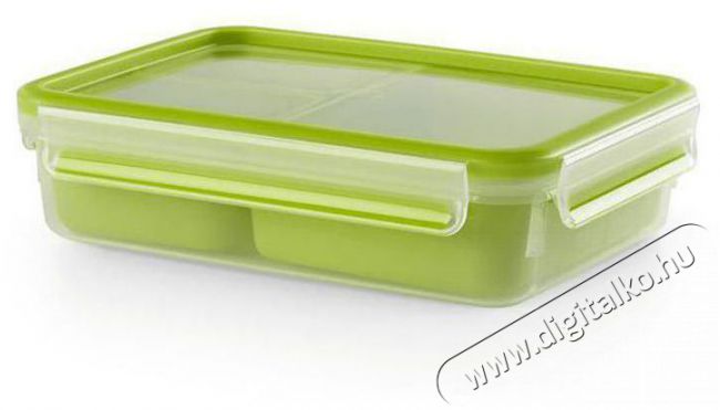 Tefal MasterSeal TO GO szögletes ebédtartó doboz 1.2 l, 3 belső tárolóval K3100412 Konyhai termékek - Edény - Ételtároló - 520919