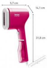 Tefal DT2023F0 Pure POP - rózsaszín Ruhagőzölő Háztartás / Otthon / Kültér - Tisztító / mosó - Kézi gőztisztító / gőzborotva - 526344