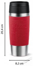 Tefal N2020410 TRAVEL MUG termosz 0,36 l - piros Konyhai termékek - Edény - Termosz - 526363