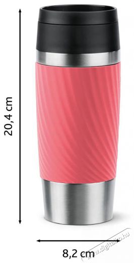 Tefal N2024410 TRAVEL MUG TWIST 0,36 l - r&oacute;zsasz&iacute;n thermo b&ouml;gre Konyhai term&eacute;kek - Ed&eacute;ny - Termosz - 526366