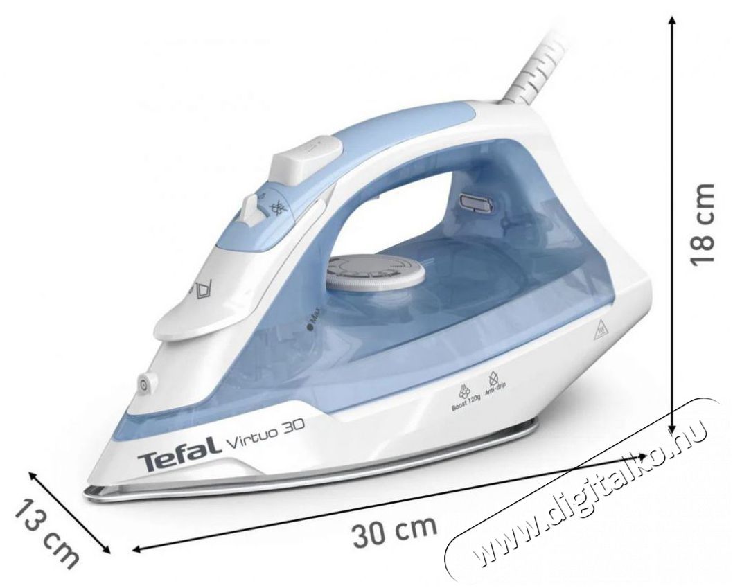 Tefal FV2C41E0 Virtuo 30 - vil&aacute;gosk&eacute;k H&aacute;ztart&aacute;s / Otthon / K&uuml;lt&eacute;r - Vasal&oacute; - Vasal&oacute; - 520887