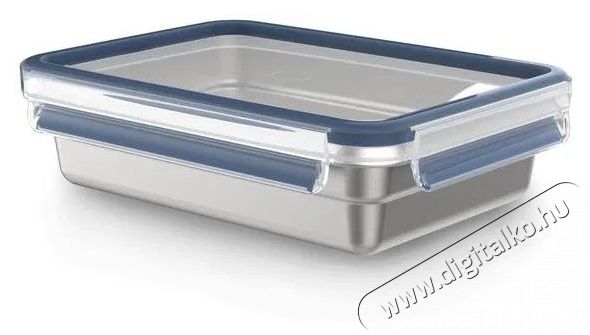 Tefal Master Seal 1,2 l-es tárolóedény, rozsdamentes acél, téglalap alakú N1150510 Konyhai termékek - Edény - Ételtároló - 520900