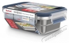 Tefal Master Seal 0.5 l-es tárolóedény, rozsdamentes acél, téglalap alakú N1150310 Konyhai termékek - Edény - Ételtároló - 520892