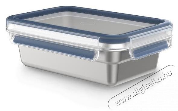 Tefal Master Seal 0,8 l-es tárolóedény, rozsdamentes acél, téglalap alakú N1150410 Konyhai termékek - Edény - Ételtároló - 520901