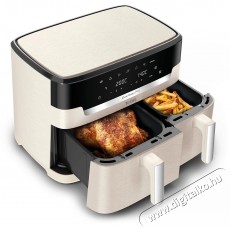 Tefal EY942AE0 Easy Fry Dual XXL 11 L Forrólevegős sütő - Bézs Konyhai termékek - Konyhai kisgép (sütés / főzés / hűtés / ételkészítés) - Olajsütő - 531203