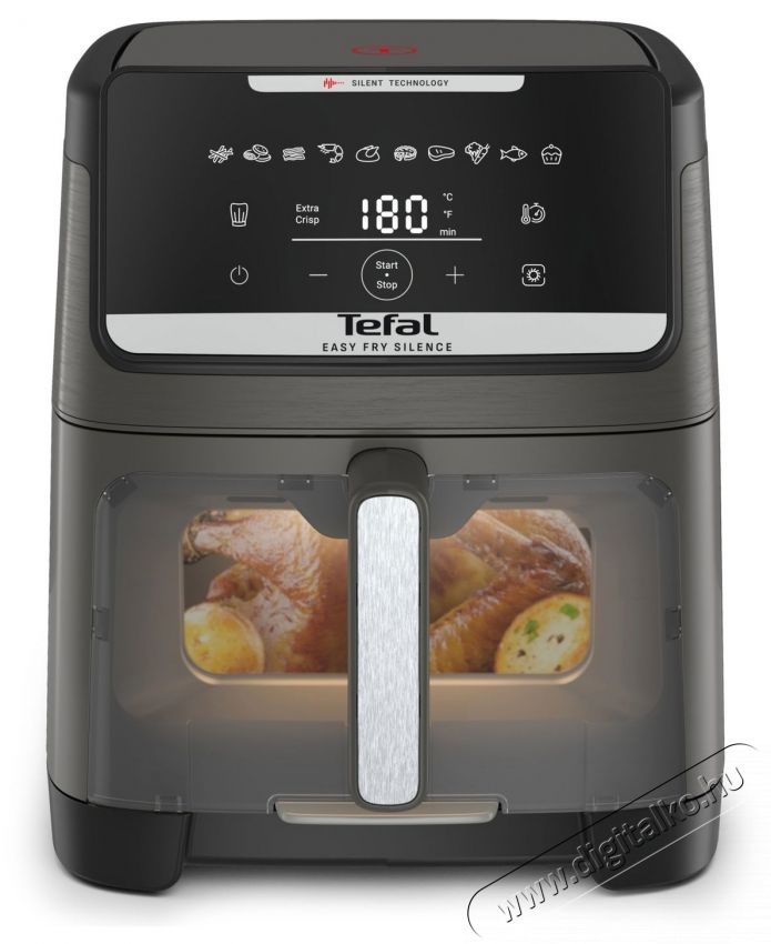 Tefal EY846HE0 Easy Fry Silence sz&uuml;rke Konyhai term&eacute;kek - Konyhai kisg&eacute;p (s&uuml;t&eacute;s / főz&eacute;s / hűt&eacute;s / &eacute;telk&eacute;sz&iacute;t&eacute;s) - L&eacute;gkever&eacute;ses főzőg&eacute;p / elektromos kukta / multifunkci&oacute;s s&uuml;tő - 531428