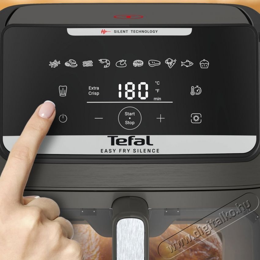 Tefal EY846HE0 Easy Fry Silence sz&uuml;rke Konyhai term&eacute;kek - Konyhai kisg&eacute;p (s&uuml;t&eacute;s / főz&eacute;s / hűt&eacute;s / &eacute;telk&eacute;sz&iacute;t&eacute;s) - L&eacute;gkever&eacute;ses főzőg&eacute;p / elektromos kukta / multifunkci&oacute;s s&uuml;tő - 531428