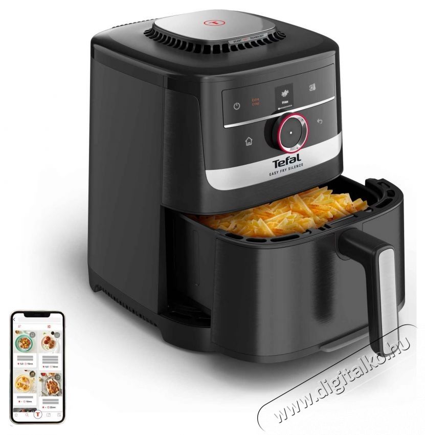 Tefal Easy Fry Silence EY5728E1 forr&oacute;levegős fritőz Konyhai term&eacute;kek - Konyhai kisg&eacute;p (s&uuml;t&eacute;s / főz&eacute;s / hűt&eacute;s / &eacute;telk&eacute;sz&iacute;t&eacute;s) - L&eacute;gkever&eacute;ses főzőg&eacute;p / elektromos kukta / multifunkci&oacute;s s&uuml;tő - 531451