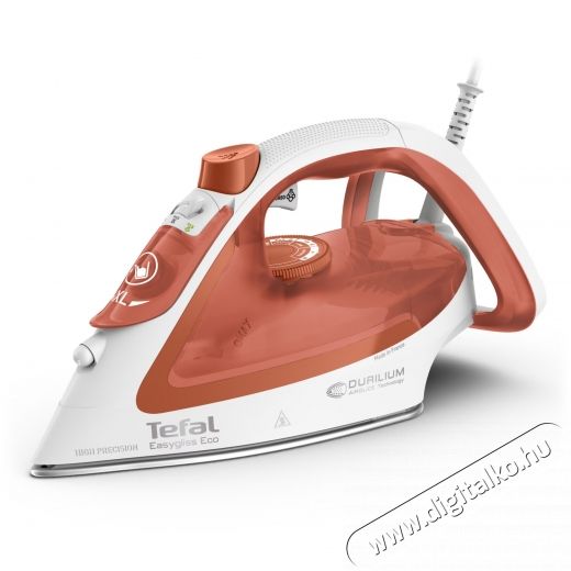 Tefal EasyGliss Eco FV5782E0 Vasal&oacute;, 2800W, 50 g/perc gőzl&ouml;ket, Durilium Airglide vasal&oacute;talp, Eco m&oacute;d, Feh&eacute;r/Narancs H&aacute;ztart&aacute;s / Otthon / K&uuml;lt&eacute;r - Vasal&oacute; - Vasal&oacute; - 533805