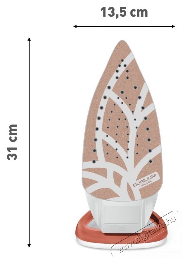 Tefal EasyGliss Eco FV5782E0 Vasal&oacute;, 2800W, 50 g/perc gőzl&ouml;ket, Durilium Airglide vasal&oacute;talp, Eco m&oacute;d, Feh&eacute;r/Narancs H&aacute;ztart&aacute;s / Otthon / K&uuml;lt&eacute;r - Vasal&oacute; - Vasal&oacute; - 533805
