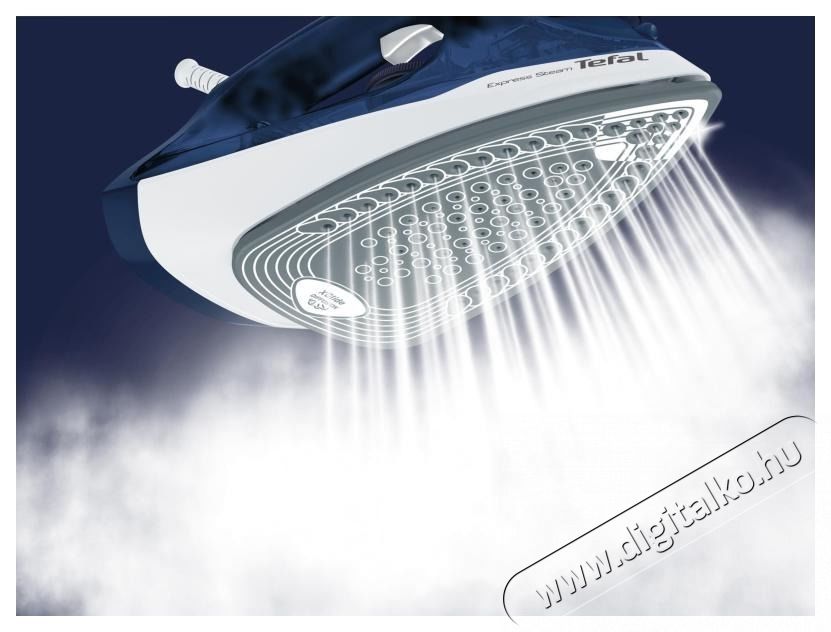 Tefal Express Steam Gőz&ouml;lős Vasal&oacute;, 2400 W, Gőzsug&aacute;r 180 g/Perc, V&aacute;ltoztathat&oacute; Gőz 0-40 g/Perc, 270 ml, V&iacute;zkőmentes&iacute;tő Funkci&oacute;, Feh&eacute;r/K&eacute;k H&aacute;ztart&aacute;s / Otthon / K&uuml;lt&eacute;r - Vasal&oacute; - Vasal&oacute; - 533793