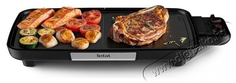 Tefal Booster elektromos grill lemez CB641810, 2200 W, Power Boost, &aacute;ll&iacute;that&oacute; termoszt&aacute;t, tapad&aacute;smentes fel&uuml;let Tefal Resist +, termospot jelző, fekete Konyhai term&eacute;kek - S&uuml;tő-főzőlap, tűzhely (szabadon&aacute;ll&oacute;) - Mini s&uuml;tő / mini grill / mini konyha - 533786