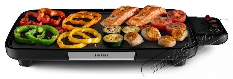 Tefal Booster elektromos grill lemez CB641810, 2200 W, Power Boost, &aacute;ll&iacute;that&oacute; termoszt&aacute;t, tapad&aacute;smentes fel&uuml;let Tefal Resist +, termospot jelző, fekete Konyhai term&eacute;kek - S&uuml;tő-főzőlap, tűzhely (szabadon&aacute;ll&oacute;) - Mini s&uuml;tő / mini grill / mini konyha - 533786