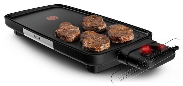 Tefal Booster elektromos grill lemez CB641810, 2200 W, Power Boost, &aacute;ll&iacute;that&oacute; termoszt&aacute;t, tapad&aacute;smentes fel&uuml;let Tefal Resist +, termospot jelző, fekete Konyhai term&eacute;kek - S&uuml;tő-főzőlap, tűzhely (szabadon&aacute;ll&oacute;) - Mini s&uuml;tő / mini grill / mini konyha - 533786