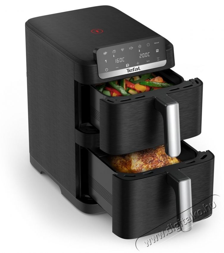 Tefal EY7528E0 Easy Fry Crispy Stack Airfryer Konyhai term&eacute;kek - Konyhai kisg&eacute;p (s&uuml;t&eacute;s / főz&eacute;s / hűt&eacute;s / &eacute;telk&eacute;sz&iacute;t&eacute;s) - Olajs&uuml;tő - 537587