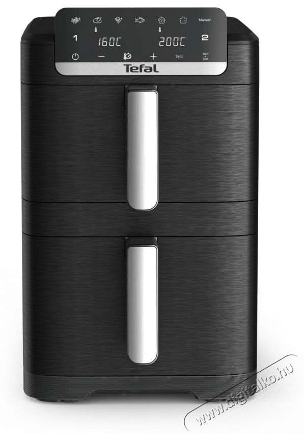 Tefal EY7528E0 Easy Fry Crispy Stack Airfryer Konyhai term&eacute;kek - Konyhai kisg&eacute;p (s&uuml;t&eacute;s / főz&eacute;s / hűt&eacute;s / &eacute;telk&eacute;sz&iacute;t&eacute;s) - Olajs&uuml;tő - 537587
