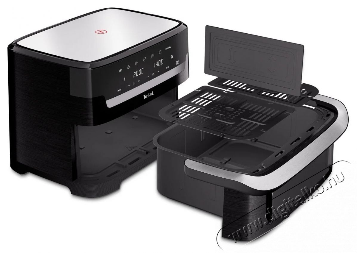 Tefal EY9228E0 Dual Easy Fry Flex forr&oacute;levegős s&uuml;tő Konyhai term&eacute;kek - Konyhai kisg&eacute;p (s&uuml;t&eacute;s / főz&eacute;s / hűt&eacute;s / &eacute;telk&eacute;sz&iacute;t&eacute;s) - L&eacute;gkever&eacute;ses főzőg&eacute;p / elektromos kukta / multifunkci&oacute;s s&uuml;tő - 540558