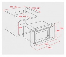 Teka MS 620 BIS beépíthető grillezős mikrohullámú sütő acélszürke Konyhai termékek - Mikrohullámú sütő - Mikrohullámú sütő (beépíthető) - 373379
