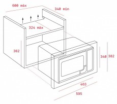 Teka MWE 225 FI be&eacute;p&iacute;thető mikros&uuml;tő Konyhai term&eacute;kek - Mikrohull&aacute;m&uacute; s&uuml;tő - Mikrohull&aacute;m&uacute; s&uuml;tő (be&eacute;p&iacute;thető) - 373378