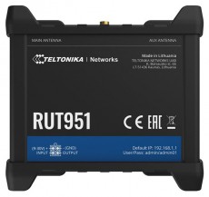 Teltonika RUT951100000 3x10/100Mbps LAN 2xminiSIM 4G/LTE CAT4 Vezet&eacute;k n&eacute;lk&uuml;li ipari router Iroda &eacute;s sz&aacute;m&iacute;t&aacute;stechnika - H&aacute;l&oacute;zat - Router - 455413