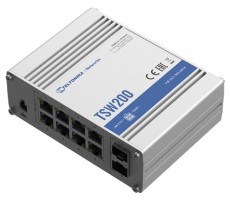 Teltonika TSW200000010 8x GbE PoE LAN 2x SFP port nem menedzselhető PoE+ switch Iroda és számítástechnika - Hálózat - Switch - 455553
