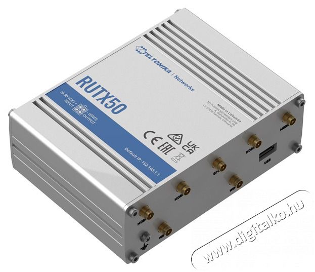 Teltonika RUTX50 4xGbE LAN 2xminiSIM 5G Dual Band Vezet&eacute;k n&eacute;lk&uuml;li Gigabit ipari router Iroda &eacute;s sz&aacute;m&iacute;t&aacute;stechnika - H&aacute;l&oacute;zat - Router - 457445