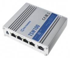 Teltonika TSW100000000 5x GbE PoE LAN nem menedzselhető PoE+ switch Iroda és számítástechnika - Hálózat - Switch - 457195