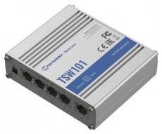 Teltonika TSW101 5x GbE PoE LAN nem menedzselhető PoE+ switch Iroda és számítástechnika - Hálózat - Switch - 457382