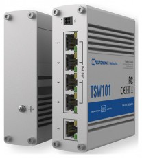 Teltonika TSW101 5x GbE PoE LAN nem menedzselhető PoE+ switch Iroda és számítástechnika - Hálózat - Switch - 457382