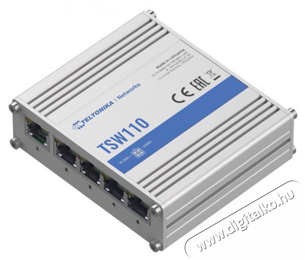 Teltonika TSW110000000 5x GbE LAN nem menedzselhető L2 switch Iroda és számítástechnika - Hálózat - Switch - 457196