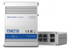 Teltonika TSW210 8x GbE LAN 2x SFP port nem menedzselhető switch Iroda és számítástechnika - Hálózat - Switch - 457383