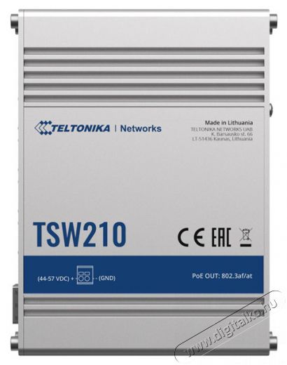 Teltonika TSW210 8x GbE LAN 2x SFP port nem menedzselhető switch Iroda és számítástechnika - Hálózat - Switch - 457383