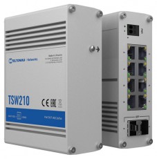 Teltonika TSW210 8x GbE LAN 2x SFP port nem menedzselhető switch Iroda és számítástechnika - Hálózat - Switch - 457383
