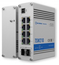 Teltonika TSW210 8x GbE LAN 2x SFP port nem menedzselhető switch Iroda és számítástechnika - Hálózat - Switch - 457383