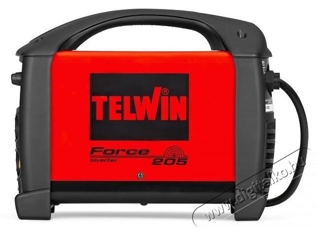 Telwin Force 205 hegesztő inverter, 200 A, 230 V, elektr&oacute;da 1,6 &ndash; 4 mm, IP23, 5,8 kg, sz&aacute;ll&iacute;t&oacute;doboz, f&ouml;ldelő bilincs, hegesztők&aacute;bel elektr&oacute;datart&oacute; bilinccsel H&aacute;ztart&aacute;s / Otthon / K&uuml;lt&eacute;r - Szersz&aacute;m - Hegesztő - 537452