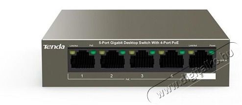 TENDA TEG1105P-4-63W 5port GbE LAN PoE (58W) switch Iroda &eacute;s sz&aacute;m&iacute;t&aacute;stechnika - H&aacute;l&oacute;zat - Switch - 390500