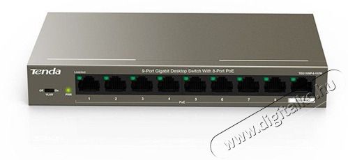 TENDA TEG1109P-8-102W 9port GbE LAN PoE (102W) switch Iroda és számítástechnika - Hálózat - Switch - 394811