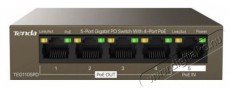 TENDA TEG1105PD 5port GbE LAN PoE (15,4W) switch Iroda és számítástechnika - Hálózat - Switch - 390502