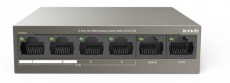 TENDA TEF1106P-4-63W 6port 5FE +1 GbE Uplink LAN PoE (63W) switch Iroda és számítástechnika - Hálózat - Switch - 434137