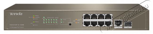 TENDA TEG5310P-8-150W 8port GbE LAN PoE (130W) menedzselhető switch Iroda és számítástechnika - Hálózat - Switch - 434119