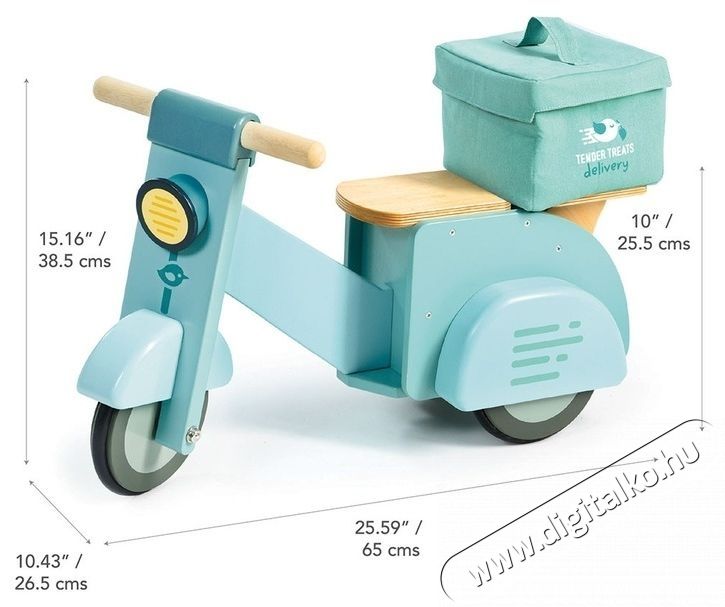 Tender Leaf Toys fa roller - Scooter, k&eacute;k H&aacute;ztart&aacute;s / Otthon / K&uuml;lt&eacute;r - J&aacute;t&eacute;k / Sport - Szabadt&eacute;ri j&aacute;t&eacute;k - 537453