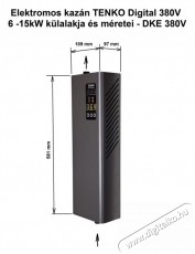 TENKO DKE 380V 6,0kW Digital 3 fázisú elektromos kazán Háztartás / Otthon / Kültér - Fűtés - Hősugárzó / fűtőtest - 502560