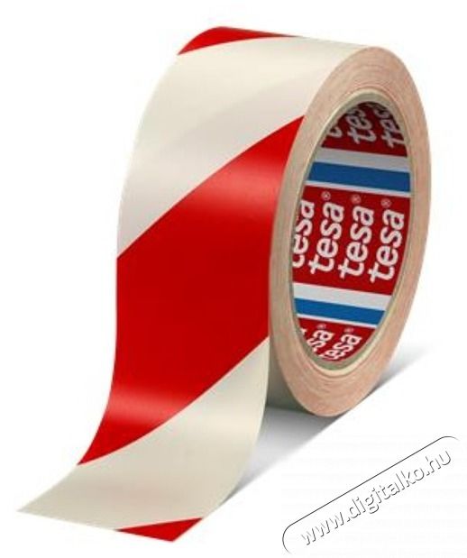 Tesa 60760-92 33mx50mm piros/feh&eacute;r jel&ouml;lőszalag H&aacute;ztart&aacute;s / Otthon / K&uuml;lt&eacute;r - Egy&eacute;b h&aacute;ztart&aacute;si term&eacute;k - 390714