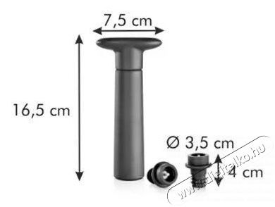 TESCOMA UNO VINO v&aacute;kuumos pumpa, 2 csatlakoz&oacute;val Konyhai term&eacute;kek - Konyhai eszk&ouml;z - Egy&eacute;b konyhai eszk&ouml;z - 520967