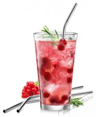 TESCOMA myDRINK Rozsdamentes ac&eacute;l sz&iacute;v&oacute;sz&aacute;l, 4 db, tiszt&iacute;t&oacute;kef&eacute;vel Konyhai term&eacute;kek - Ed&eacute;ny - Egy&eacute;b ed&eacute;ny - 526428