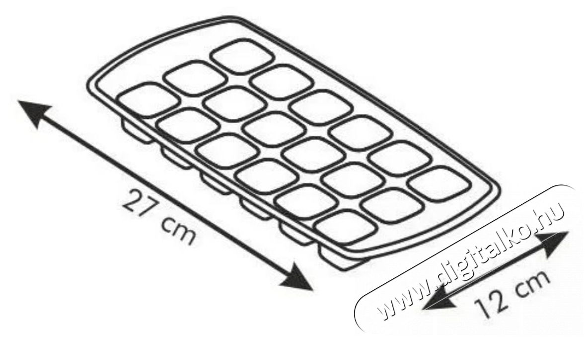 TESCOMA PRESTO j&eacute;gkockak&eacute;sz&iacute;tő forma, hajl&eacute;kony belsővel Konyhai term&eacute;kek - Konyhai eszk&ouml;z - Egy&eacute;b konyhai eszk&ouml;z - 526433