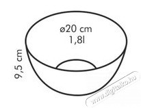 TESCOMA GIRO Üvegtál, 20 cm Konyhai termékek - Edény - Ételtároló - 528079